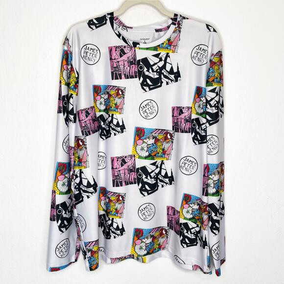 NWT Swiminista James Peter Henry Good Vibes Long Sleeve Rashguard Top Mens XL - Picture 2 of 9